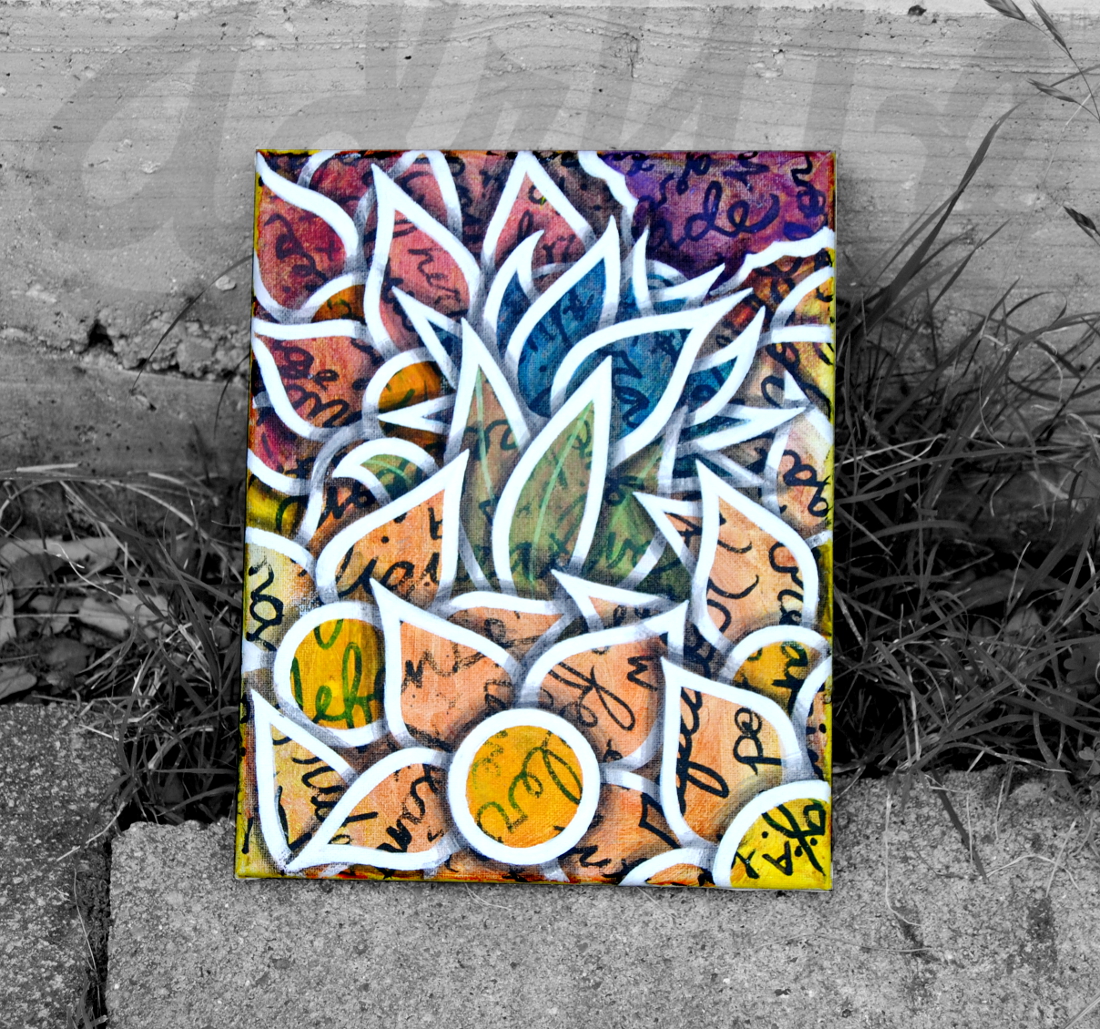 Colorful original artwork by Art Vader